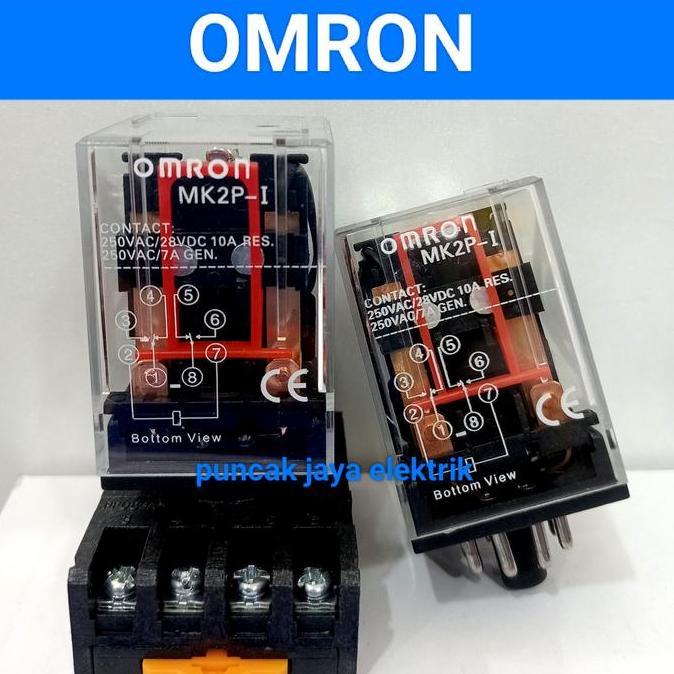 relay Omron mk2p/mk2p i 12vdc 8kaki 10a set socket/relay Omron/relay mk2p DISKON