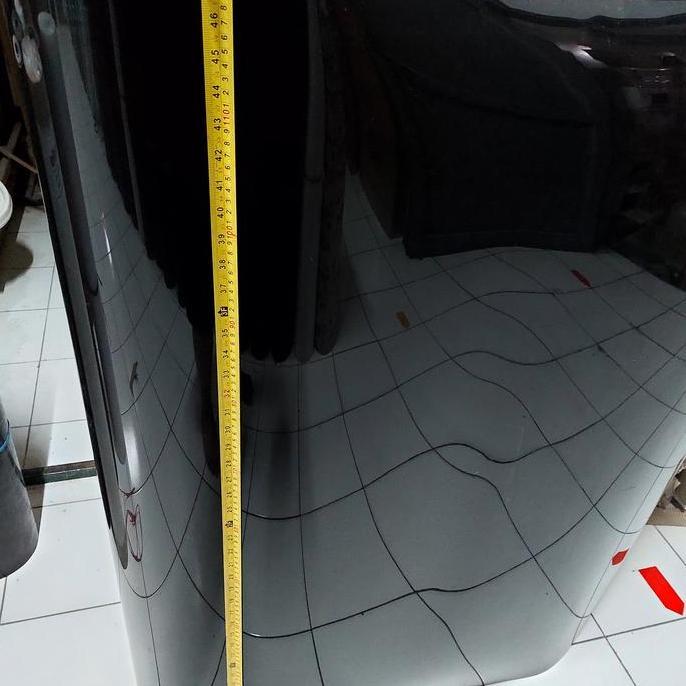 Fiber Pagar Hitam Polos Super Tebal 120 cm Per Meter