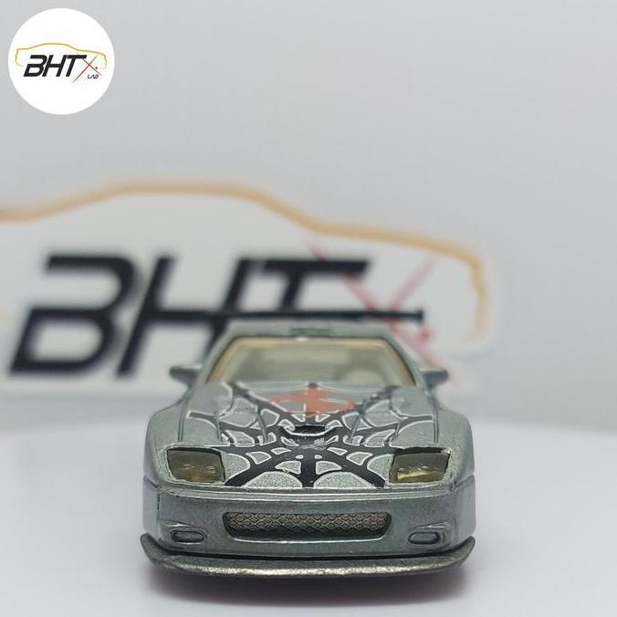 Hot Wheels Ferrari Racer 575 GTC Metalflake Dark Grey Loose 2008 Hotwheels