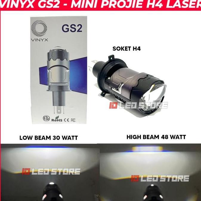 LAMPU LED H4 HEADLAMP VINYX GS2 48 WATTMINI PROJIE H4 VINYX GS 2 MOTOR MOBIL TERBARU