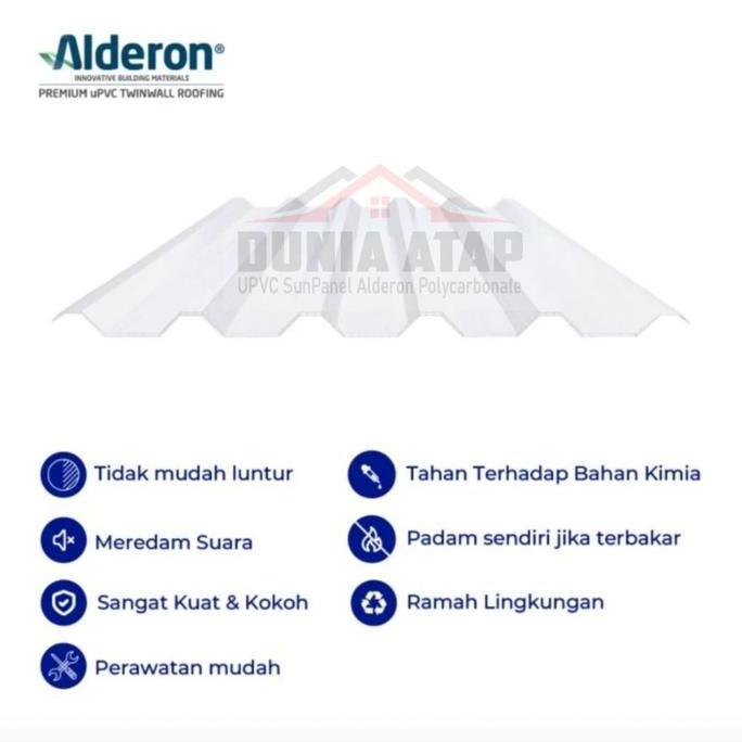 ATAP ALDERON TRANSPARAN TP / ALDERON POLYCARBONATE ORIGINAL DAN TERPERCAYA