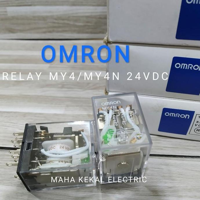 relay omron my4/my4n 24vdc 14kaki/relay omron/relay my4n 24vdc BARU