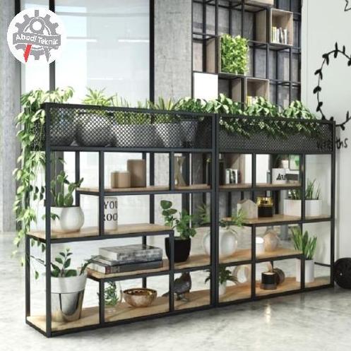 Rak Partisi Penyekat Ruangan Rak Vintage Industrial Rak Partisi Ruangan Rak Partisi Industrial Home 