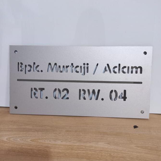 Nomor rumah | plat nomor rumah Acp | papan nama rumah minimalis