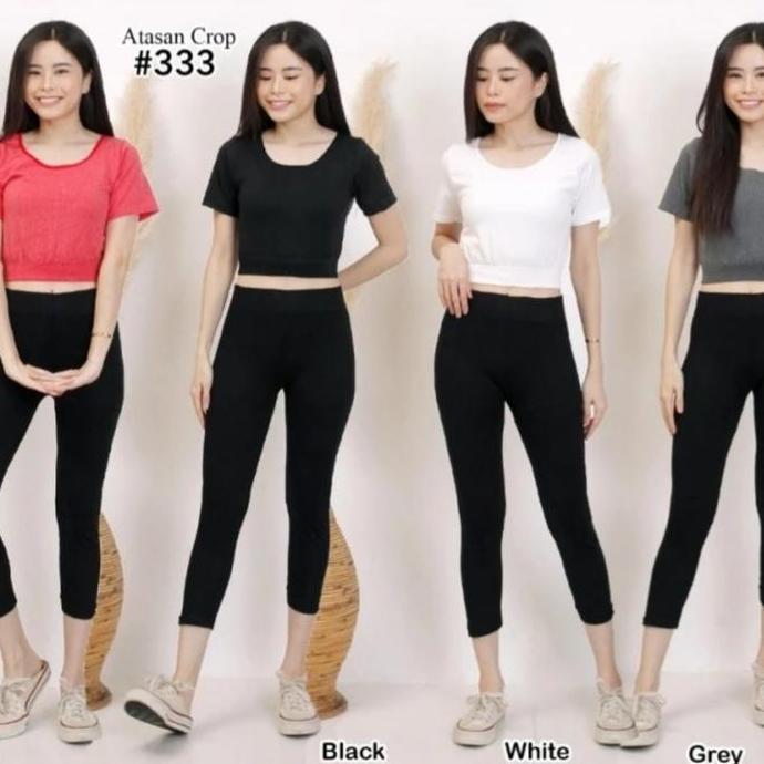 NEW SETELAN BAJU SENAM AEROBIK/ FITNESS OLAHRAGA IMPORT WANITA ORI