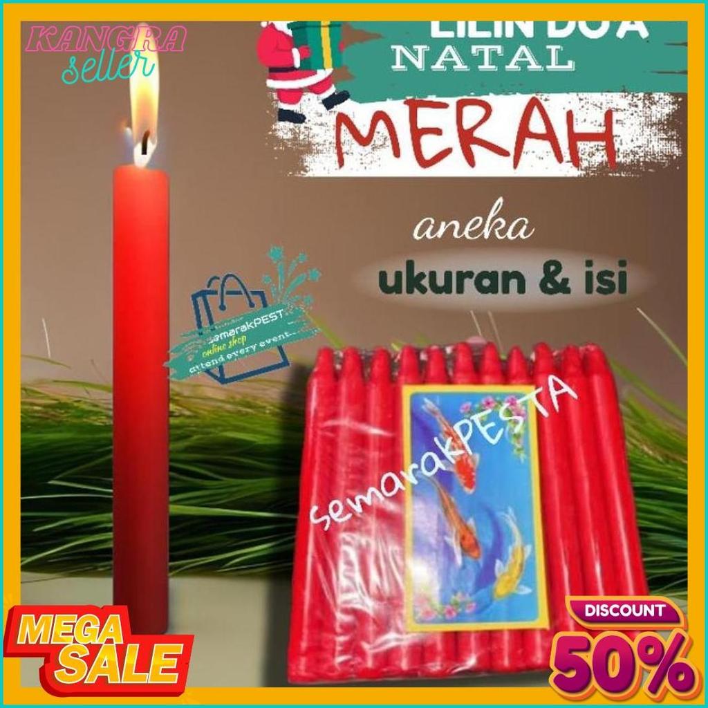 Cusss Serbu (Aneka Ukuran) Lilin Merah,Lilin Natal, Lilin Doa, Lilin Ibadah, Lilin Polos