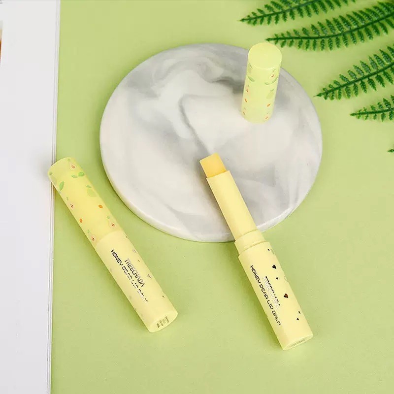 Perdagangan Umum Thailand TREECHADA Honey Pear Warna Mengubah Lipstik Mencerahkan Warm Moisturizing