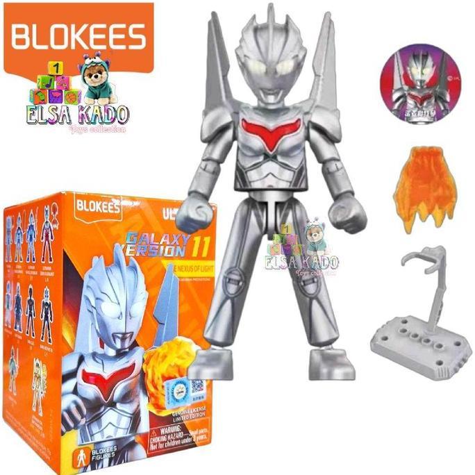 Blind Box 1 Kotak Isi 9 Pcs Segel Blokees Ultraman Galaxy Version 11 The Nexus Of Light Volume GV Vo
