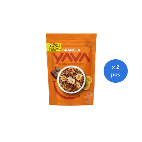 YAVA Granola Chocolate Banana 200g x 2 pcs