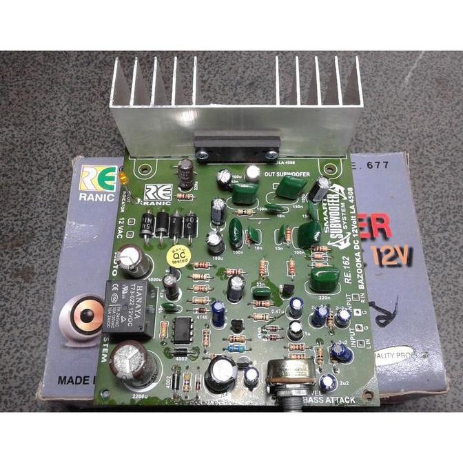 New- Kit Subwofer 12volt BAZOKA Smatr auto on off Tipe677