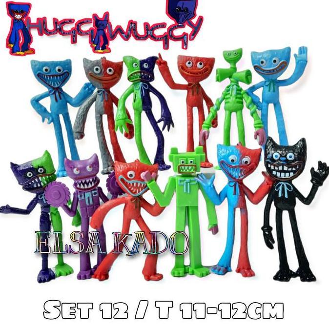 Mainan Figure Poppy Playtime Huggy Wuggy Kissy Missy 12 Topper Cake
