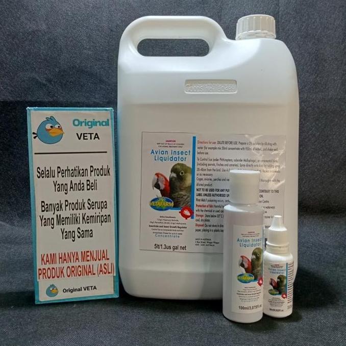 TERBARU - AVIAN INSECT LIQUIDATOR VETAFARM AMPUH BASMI KUTU BULU BURUNG TUNGAU