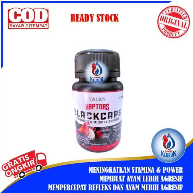 Doping Ayam Raptor Blackcaps ( 30 butir )