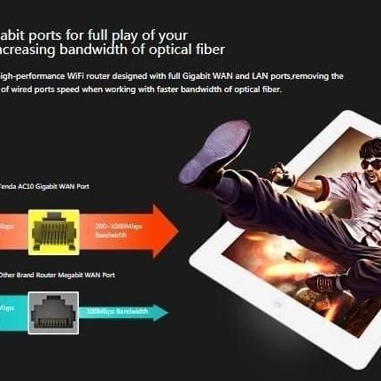 Tenda AC10U - AC1200 MU-MIMO Smart Dual-Band Gigabit MUMIMO TENDA AC10