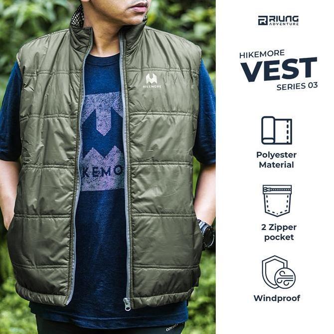 NEW VEST ROMPI JAKET MOTOR PRIA BIKERS HIKEMORE 03 TERBARU ORI