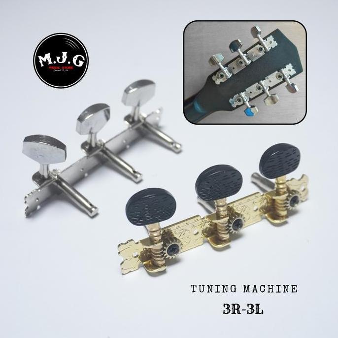 Dryer Tuning Machine Tuner Gitar Akustik 3R 3L Chrome Or Gold