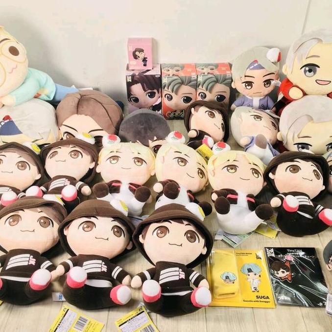 Ready Boneka Bts Original Sega Tinytan Jimin V J-Hope Jungkook Jung Kook Suga Jin Jhope Rm Bt21 Kim 