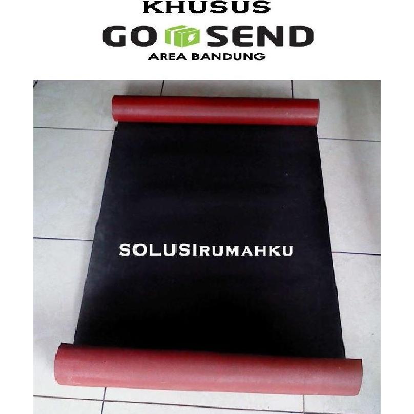 [GOJEK] 1 ROLL Karpet Talang 90 cm Lapis Merah Hitam / Tiber Talang
