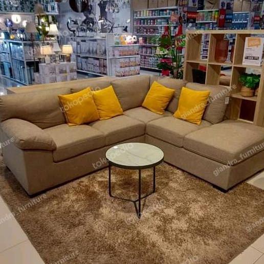 Terlaris Set Sofa Sudut Leopolis,Sofa Minimalis Leter L + Meja Kecil