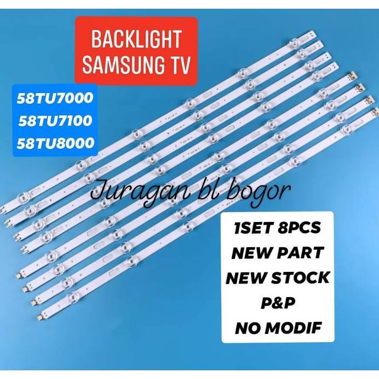 LAMPU LED BL BACKLIGHT TV SAMSUNG 58TU7000 UA58TU7000 UA58TU8000 UA58TU7100 58TU8000