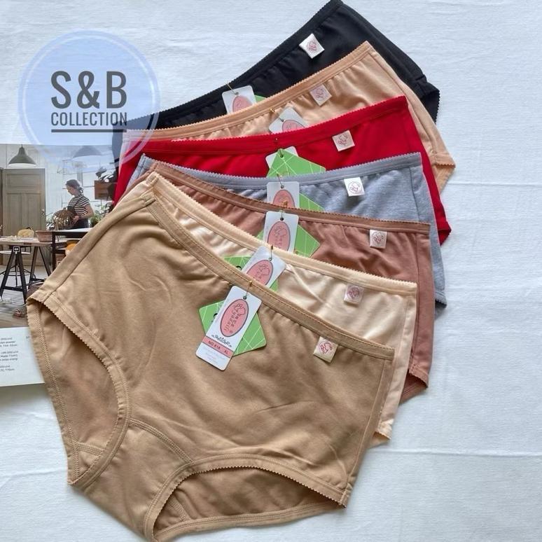 [6 pcs] Celana Dalam CD Perempuan Wanita Bahan Katun Impor Merk Yadaili 618 Original l Dalaman Wanit