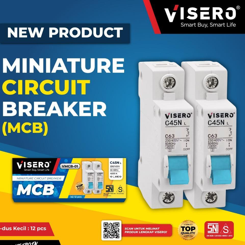 Tre-57 Visero Mcb Listrik 10A 2A 4A 6A 16A 20A 25A 32A 40A 50A 63A 1 Phase 1Phase Sni 2 4 6 10 16 20