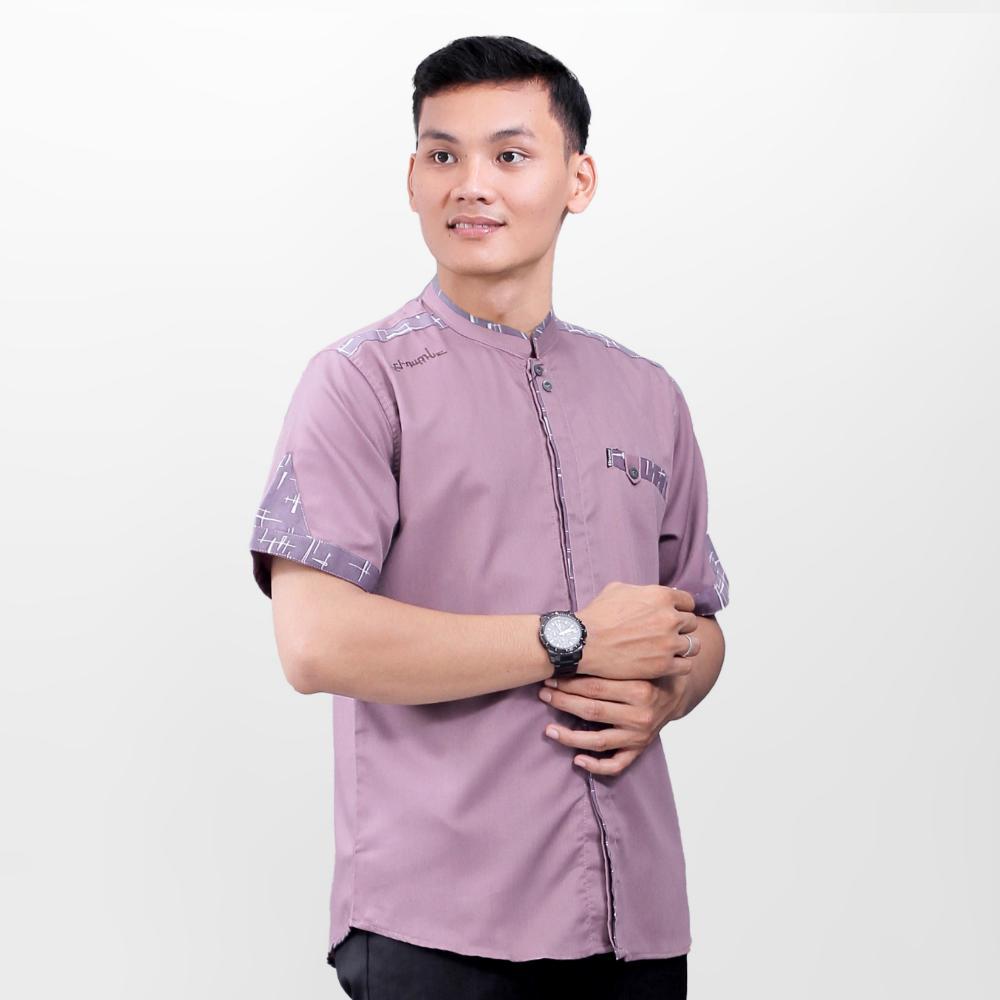 Baju Koko Pria Lengan Pendek Original El Rumi Motif Yisunsin