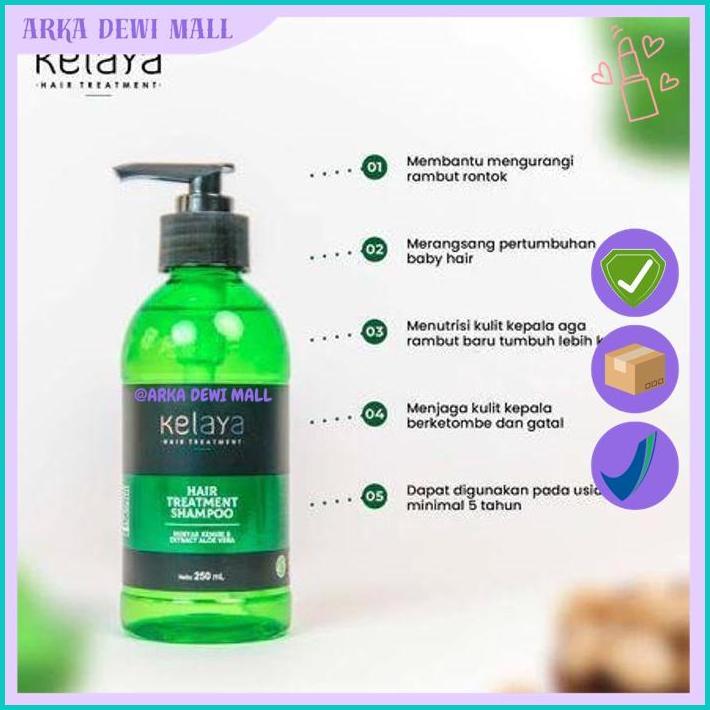 KELAYA HAIR TREATMENT SHAMPOO MINYAK KEMIRI N EXTRACT ALOVERA 250ML - SHAMPOO KELAYA MINYAK KEMIRI B