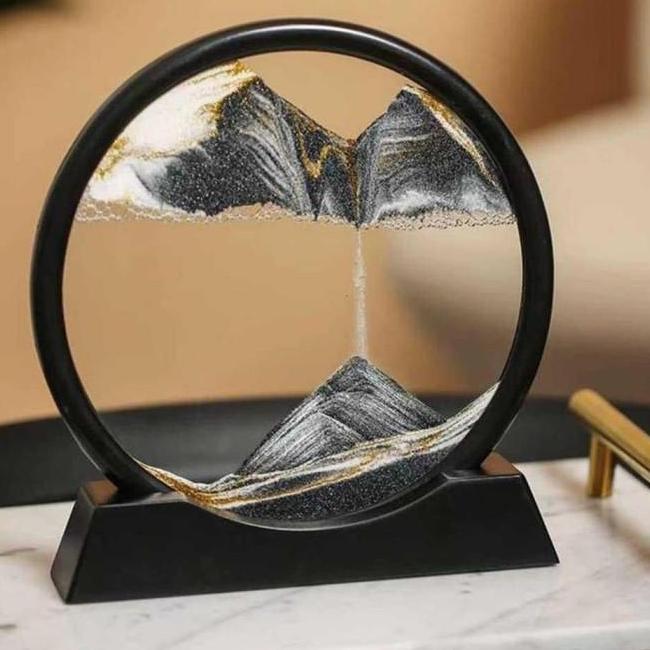 Pajangan Meja Dekorasi Jam Pasir Hisap Gurun 3D 17 Cm Sa3D