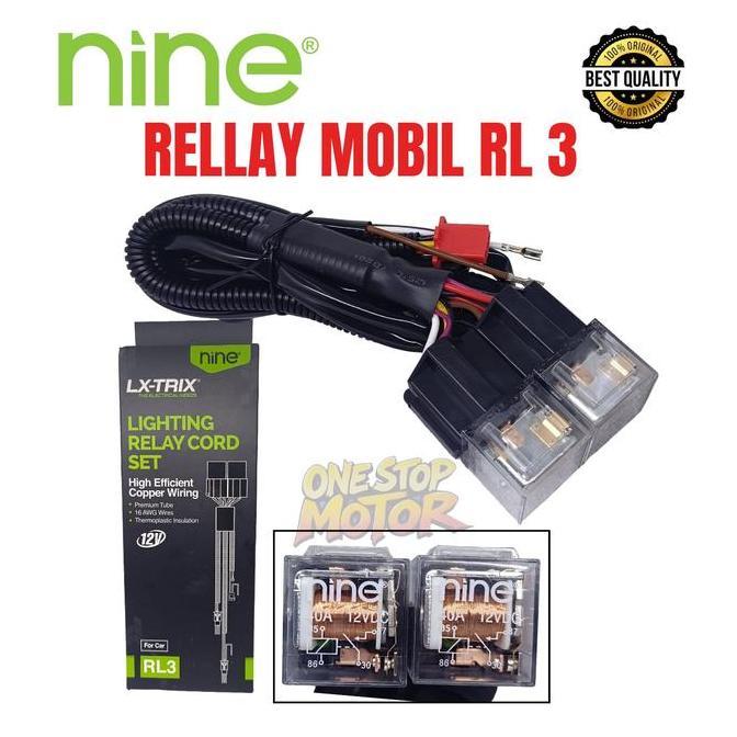RELAY SET RL3 RL5 LAMPU TEMBAK MOBIL & MOTOR ORIGINAL ORI ASLI LUMINOS