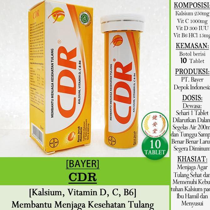 favorit] [Bayer] CDR - CDR FORTOS isi 10 Tablet u.Kesehatan Tulang Dewasa & Ibu Hamil
