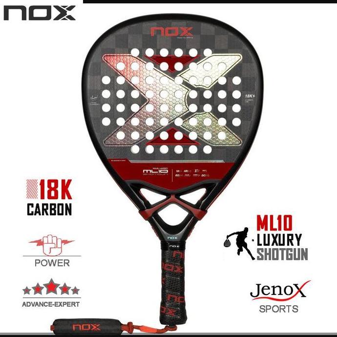 Raket Padel NOX ML10 Luxury Shotgun 18K by Miguel Lamperti 2024NOX Shotgun 18K