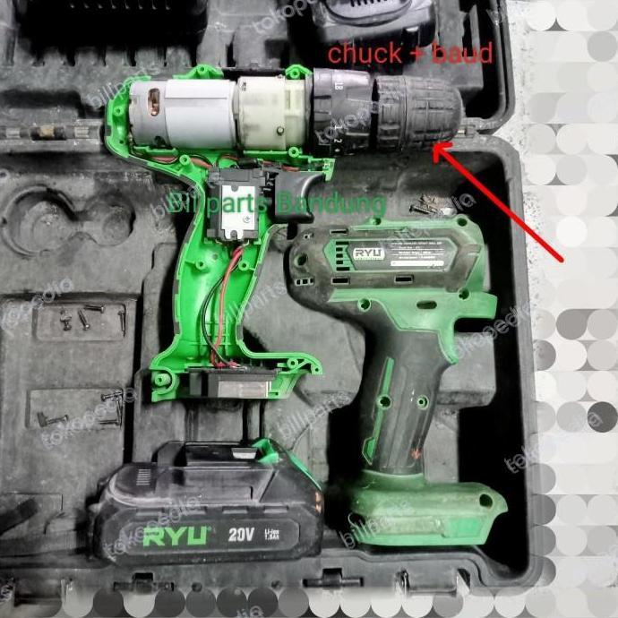 chuck kepala RCI 20V Ryu 20 V volt bor cordles les baterai batre RESTOCK