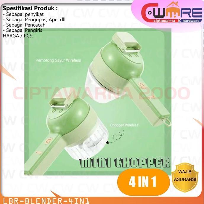 ] Mini Food Chopper Coper Blender Bumbu Manual 4 IN 1 - LBR