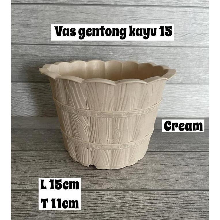 paling diminati] Pot Gentong kayu 15 isi 6 (plastik tebal)