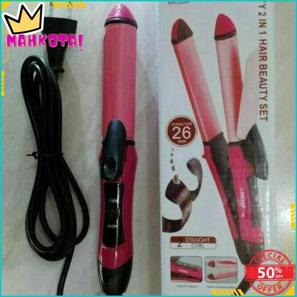 Catok Nova Mini 2In1 Type Nhc - 2009 - Catokan Pelurus Keriting Rambut Gratis Ongkir