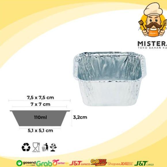 New- Alumunium Tray BX-340 | 25 Pcs | Alu Tray Kotak BX-340