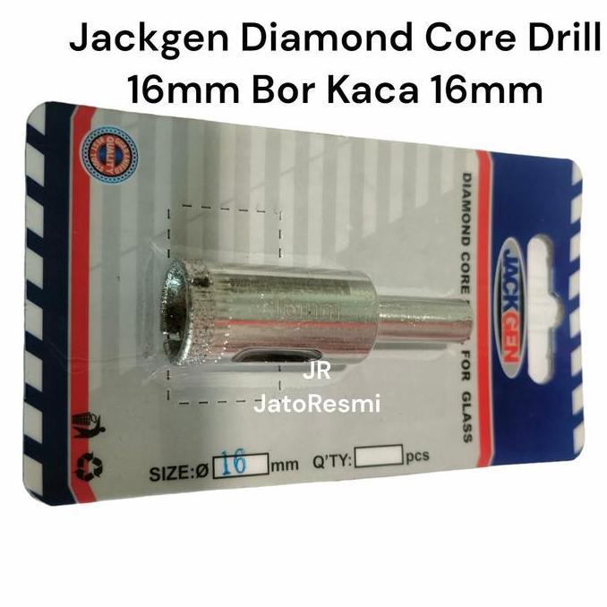 Kualitas terbaik] Jackgen Diamond Core Drill 16mm Bor Kaca 16mm