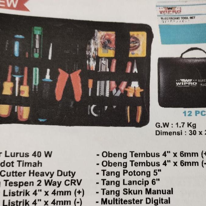 ((((()paling dicari] Electronic Tool Set 12Pcs Wipro S 12