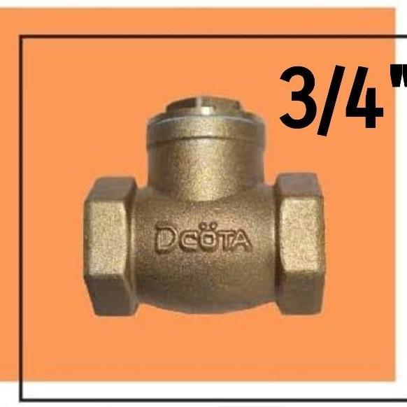 Check valve 3/4 inch Kuningan Swing check valve 3/4" kuningan