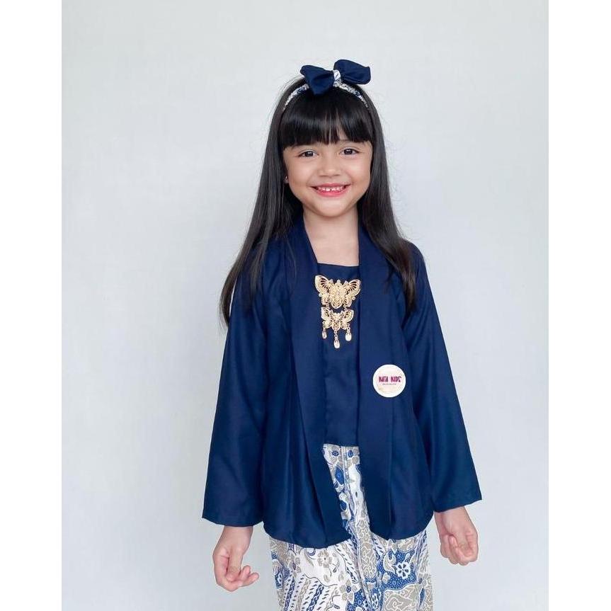 New- Kata Kids Kebaya Anak Kutubaru KATUN Panjang / Setelan Kebaya Anak