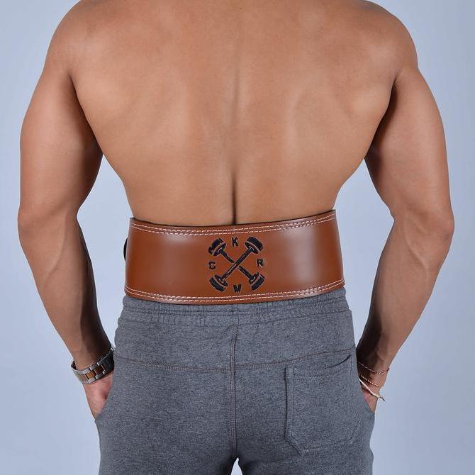 SABUK FITNESS & GYM BAHAN SEMI KULIT SABUK ANGKAT BEBAN - KMCR