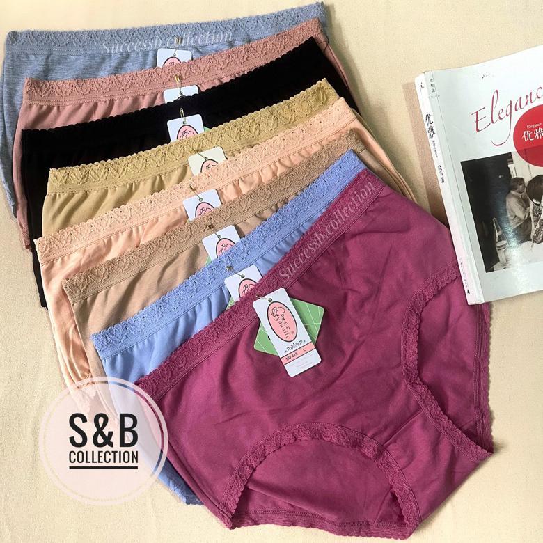 [6 pcs] Celana Dalam CD Perempuan Wanita Bahan Katun Impor Merk Yadaili 613 Original l Dalaman Wanit