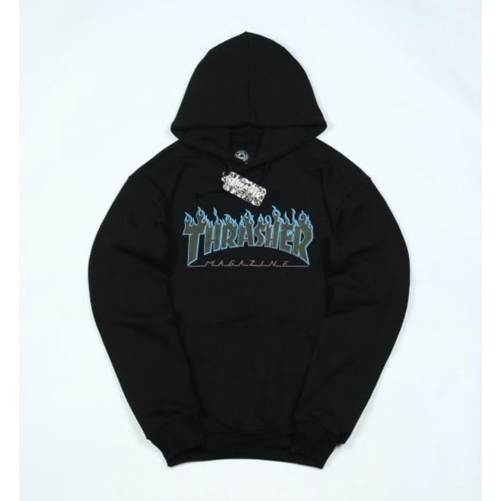 HOODIE THRASHER FULL TAG & LABEL - JAKET SWEATER HOODIE HYPEBEAST  THRASHER MAGAZINE SKATEBOARDING F