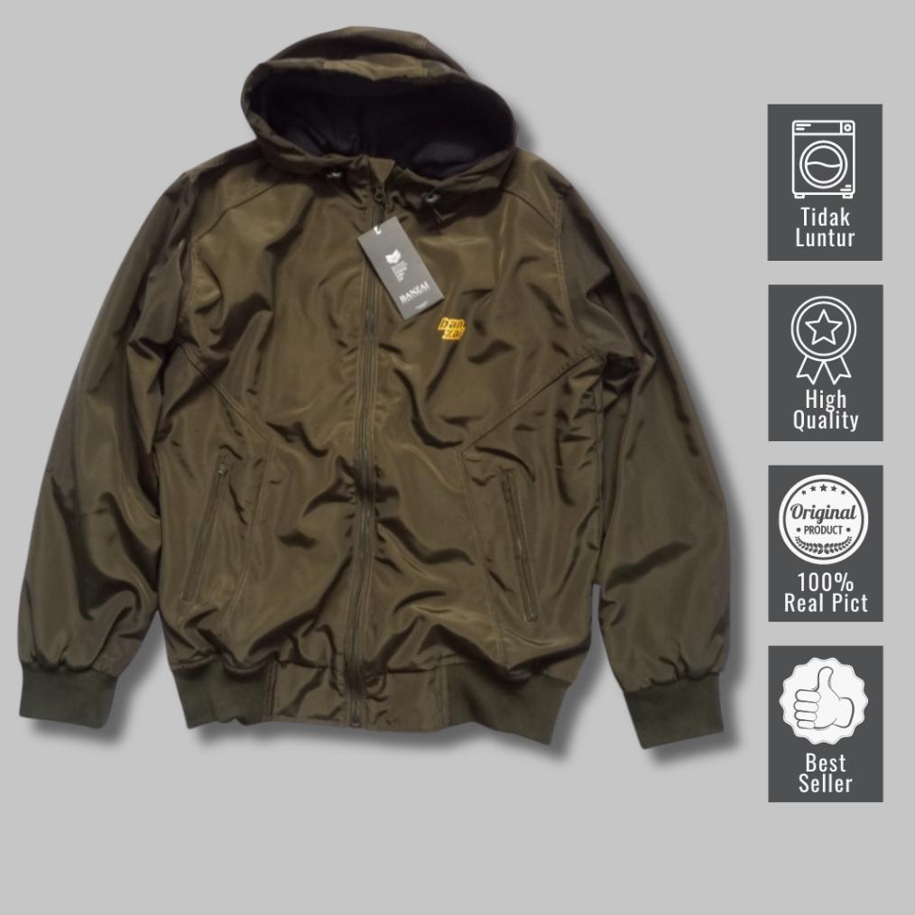 ROCKCABLE -  Jaket Bomber Parasut Waterproof Pria Casual Keren Nyaman Original Rockcable