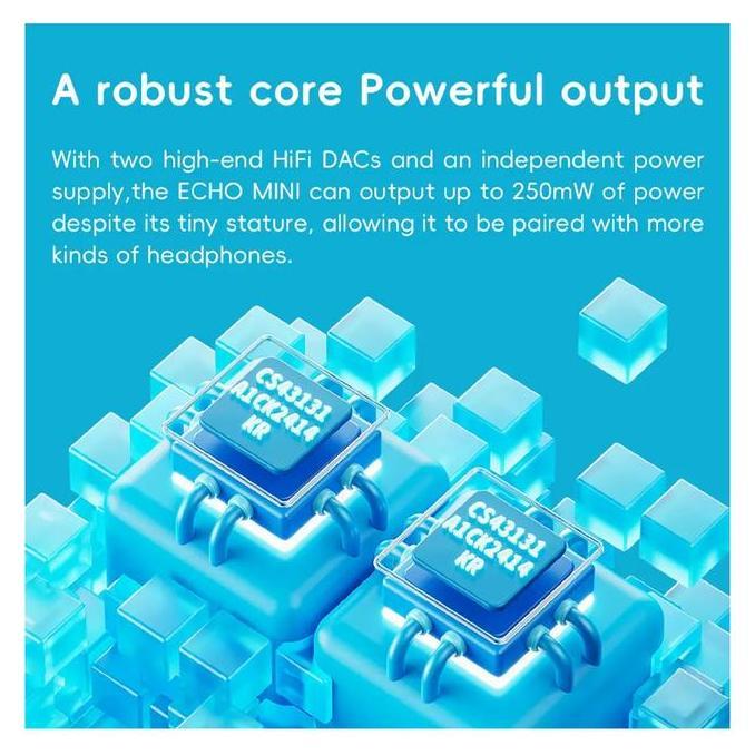 TERBARU Fiio SnowSky Echo Mini Portable Hi-Res Lossless Pure Music Player / Digital Audio Player / D