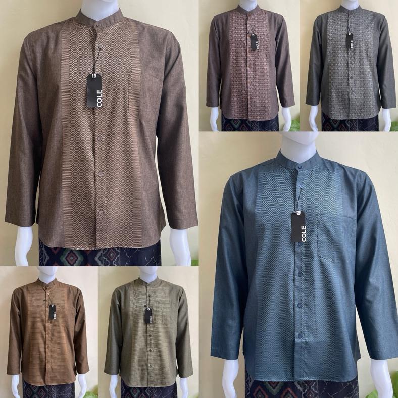 AH FORMOSA Koko Lengan Panjang Koko Panjang Koko Motif Koko Lebaran Koko Motif Songket Bahan Katun P