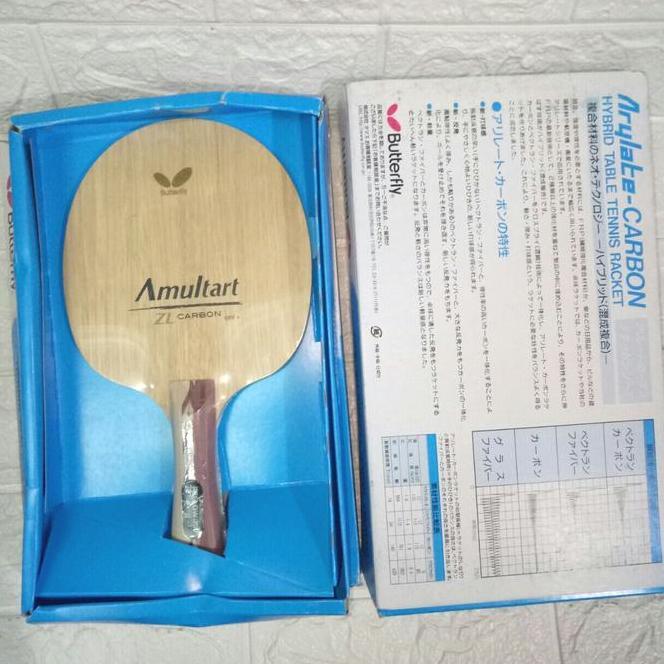 Bat Pingpong Kayu Butterfly Amultart Zl Carbon Fellow 300