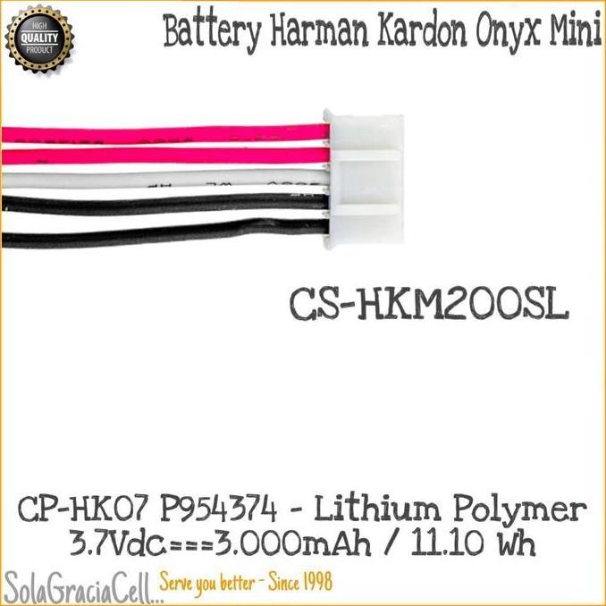 Batre / Battery Hk Harman Kardon Onyx Mini - Cp-Hk07 P954374 - 3.7Vdc