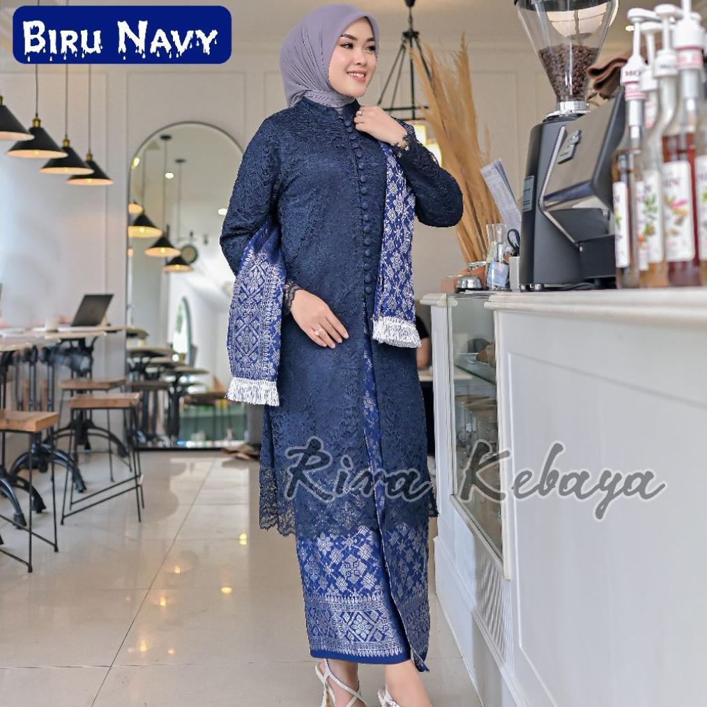 Stelan Kebaya Kancing Rok Songket Selendang Baju Kebaya  Kancing Seribu  Baju Kurung Melayu Kebaya P